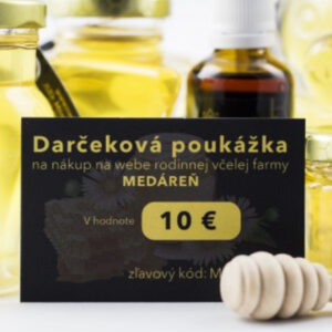 MEDÁREŇ Darčekový poukaz 10 EUR