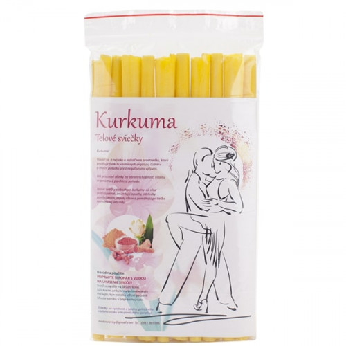 Medosviečky Telové sviečky Kurkuma