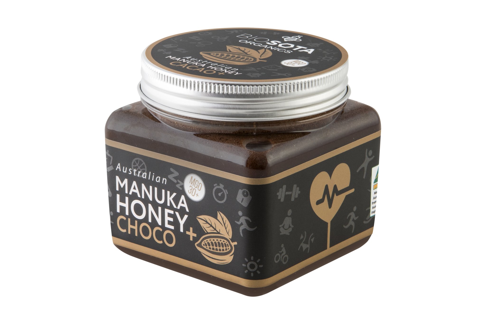 BIOSOTA ORGANICS Manuka med s kakaom MGO 30+ (350g)