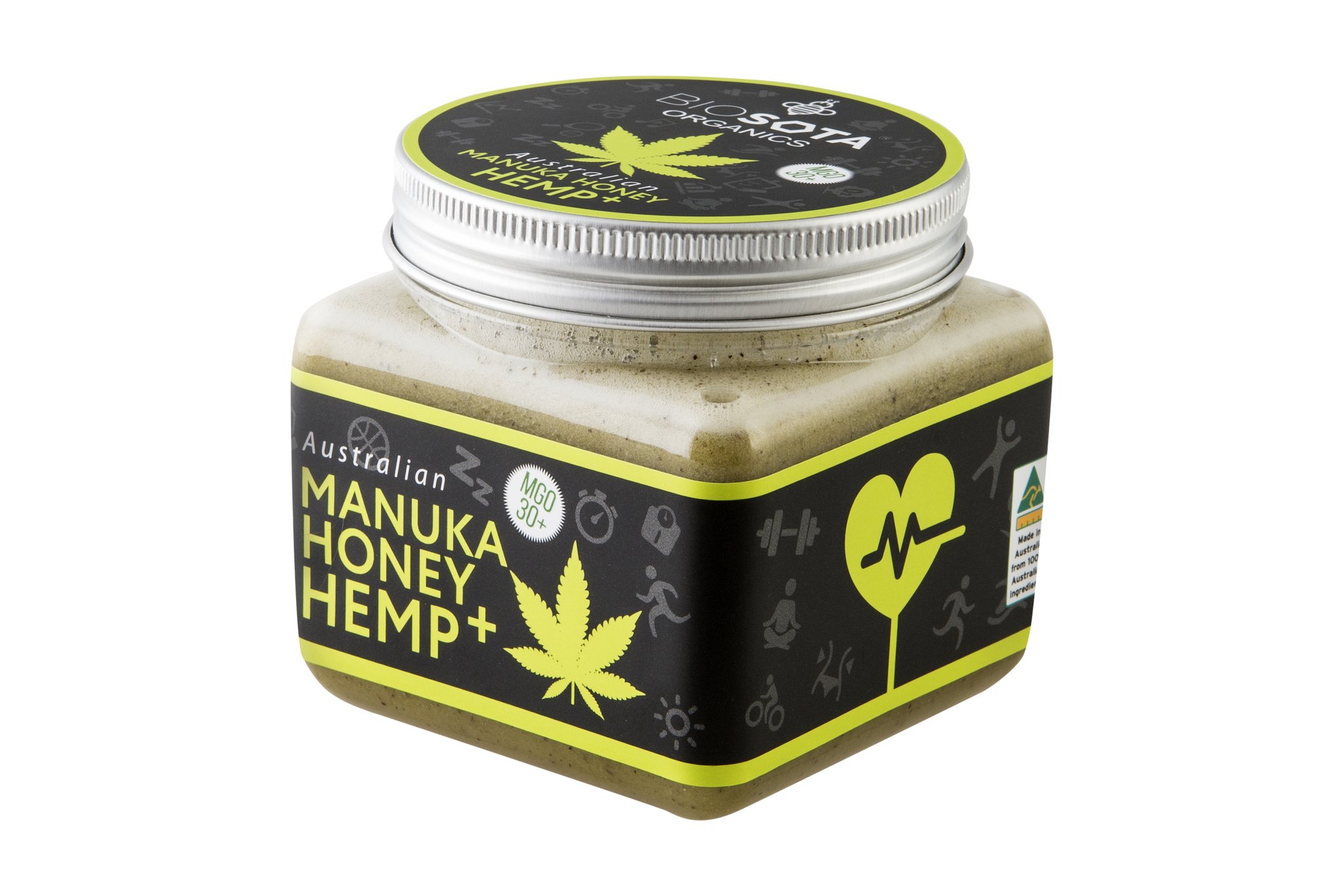 BIOSOTA ORGANICS Manuka med s konope MGO 30+ (350g)