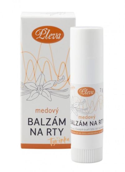 Pleva Medový balzam na pery s príchuťou vanilky tyčinka 7g