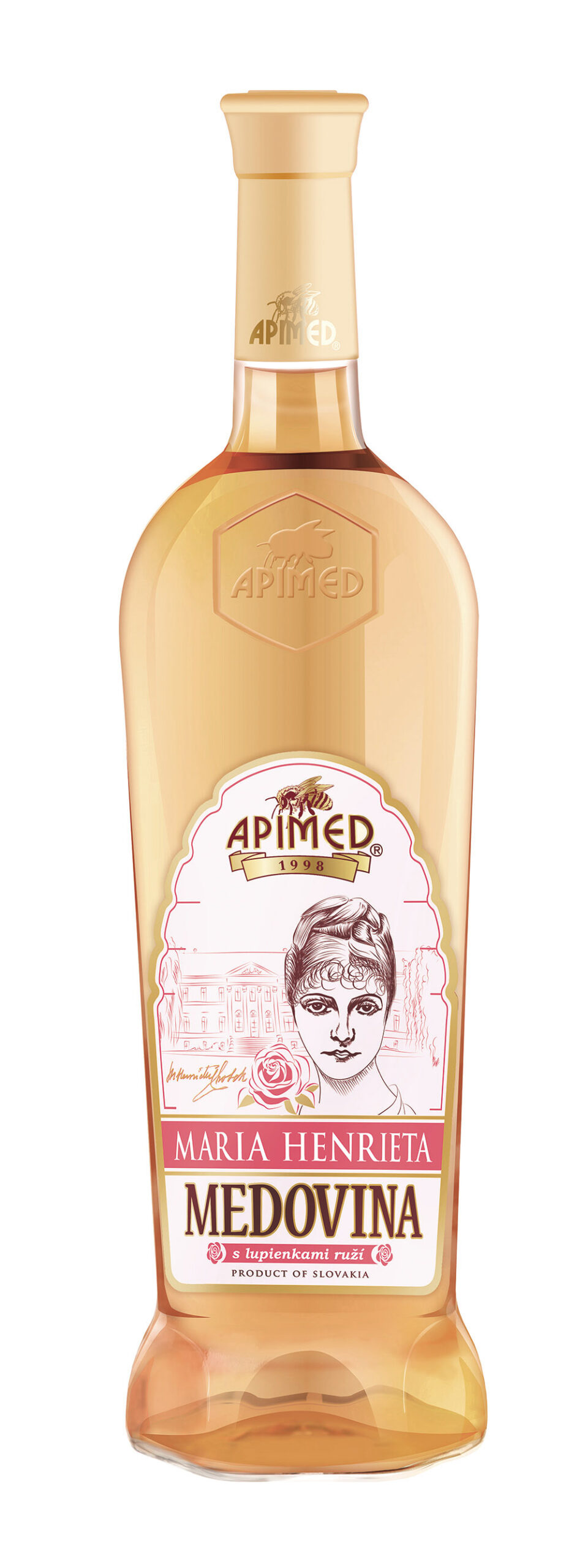 Apimed MARIA HENRIETA medovina 0,75 l (z lupienkov ruží)