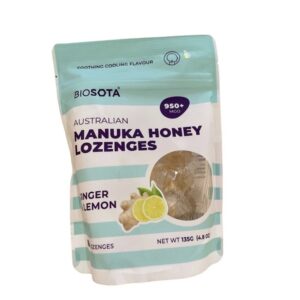 BIOSOTA ORGANICS Cukríky Manuka MGO 950+ 135g zázvor citrón