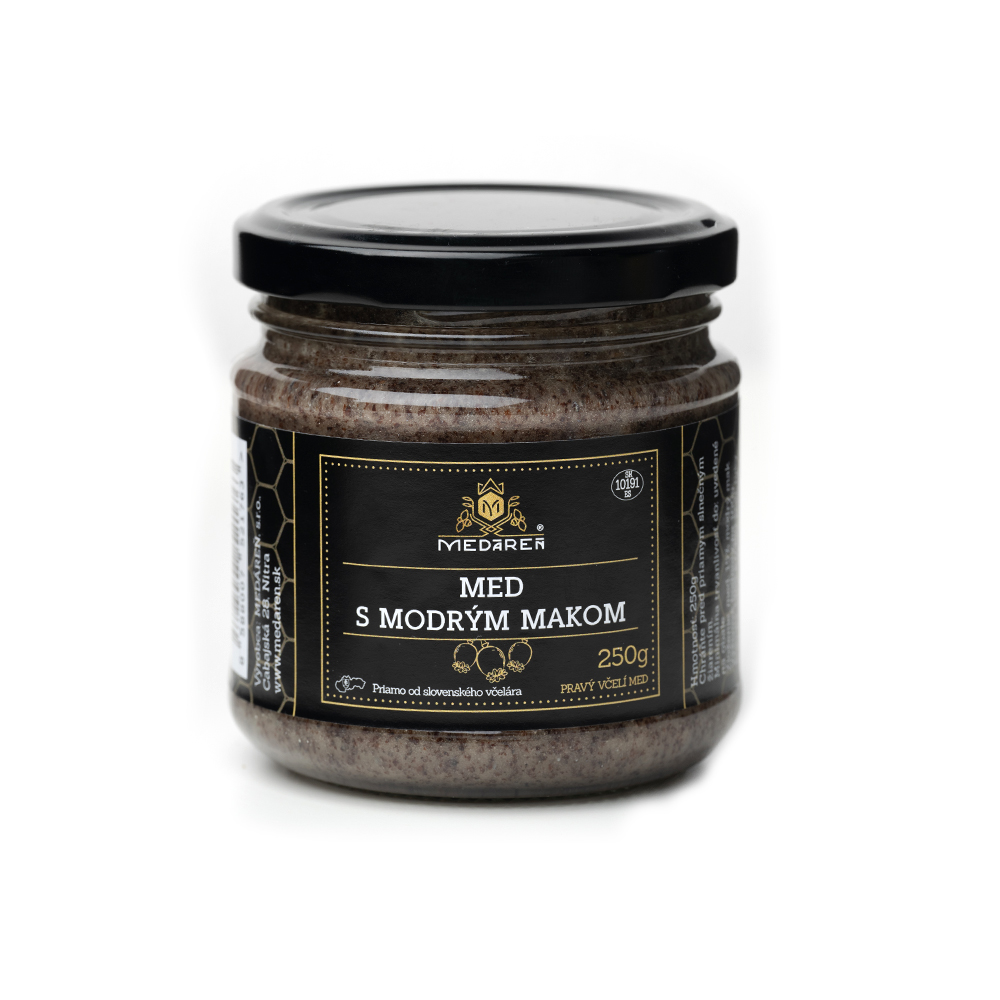 MEDÁREŇ Med s modrým makom 250g