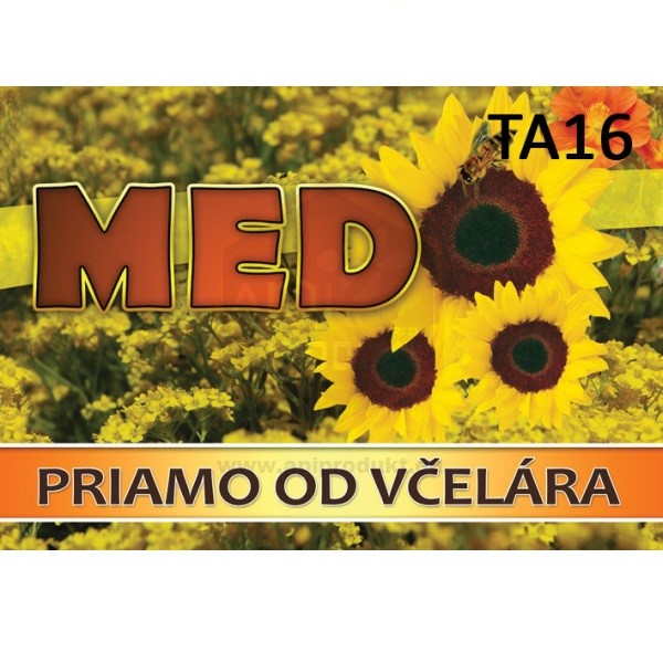 MEDÁREŇ Tabuľa na predaj medu, veľkosť M - vzor TA16
