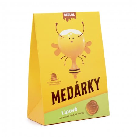 Beelol Medové cukríky s lipovým kvetom 70g (eko balenie)