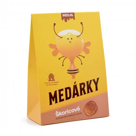 Beelol Medové cukríky so škoricou 70g (eko balenie)