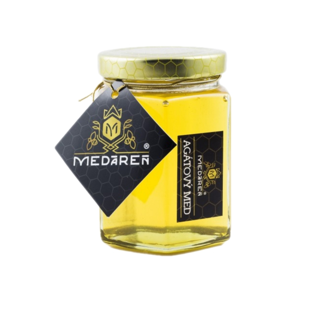 MEDÁREŇ Agátový med hexagon 230g