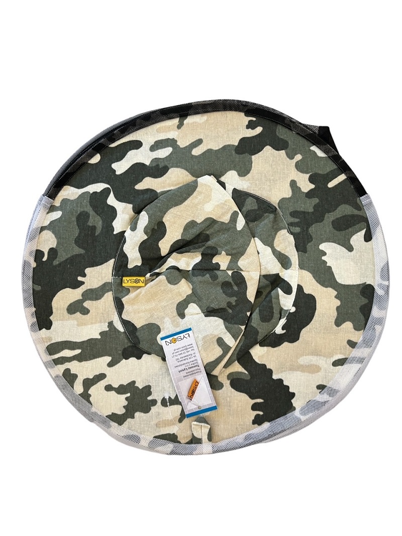 MEDÁREŇ Včelársky klobúk maskáčový, sieťovina vzadu