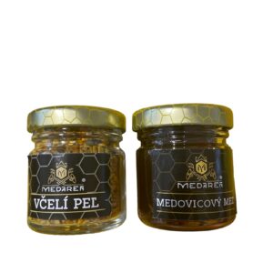 MEDÁREŇ Medovicový mini med 50g + mini peľ 25g