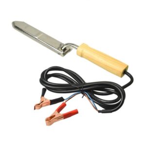 Lyson Odviečkovací nôž elektrický 12V BEE, drevená rukoväť