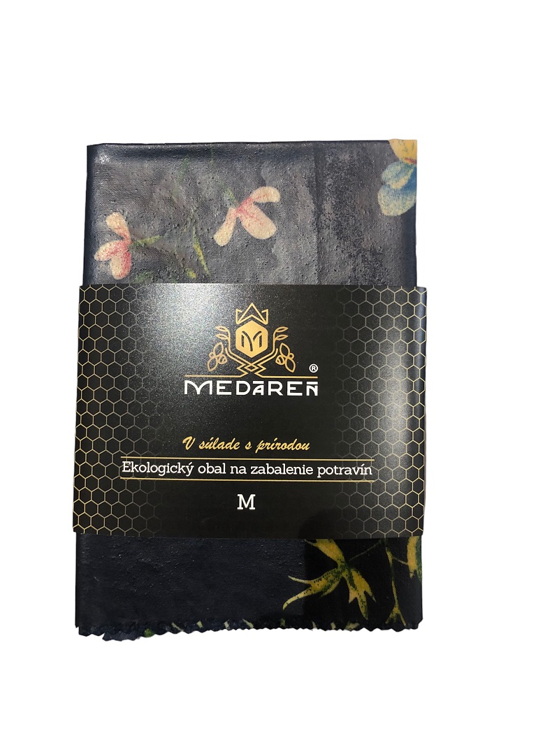 MEDÁREŇ Voskový včelí obal na zabalenie potravín M - kvety