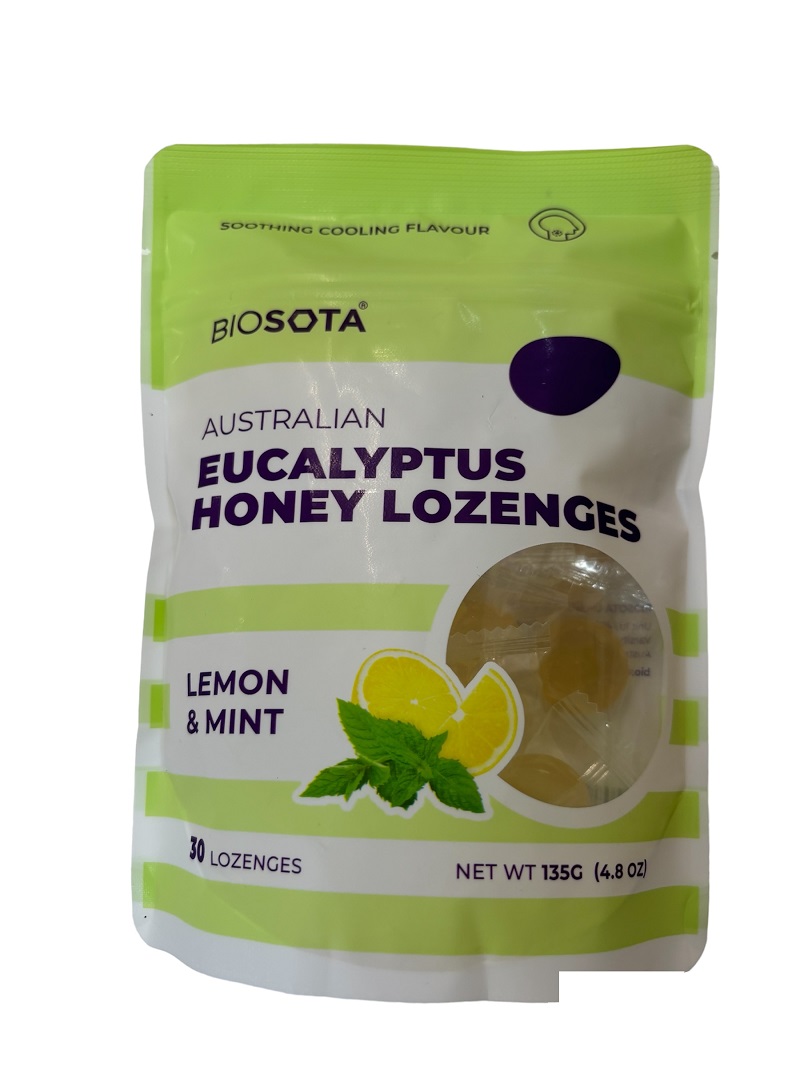 BIOSOTA ORGANICS Austrálske eukalyptové cukríky 135g