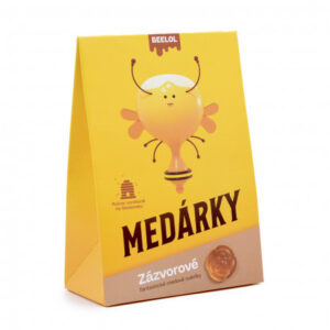 Beelol Medové cukríky so zázvorom 70g (eko balenie)
