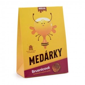 Beelol Medové cukríky s brusnicami 70g (eko balenie)