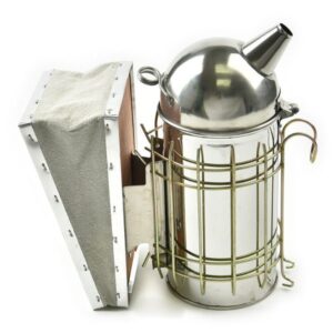 Apiprodukt Dymák oblý nerezový s držiakom BEE EKO-M s vnútornou vložkou 24cm