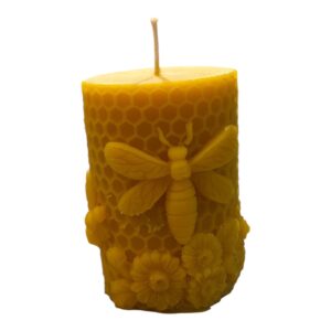 MEDÁREŇ Prírodná sviečka z včelieho vosku - VALEC KVETY