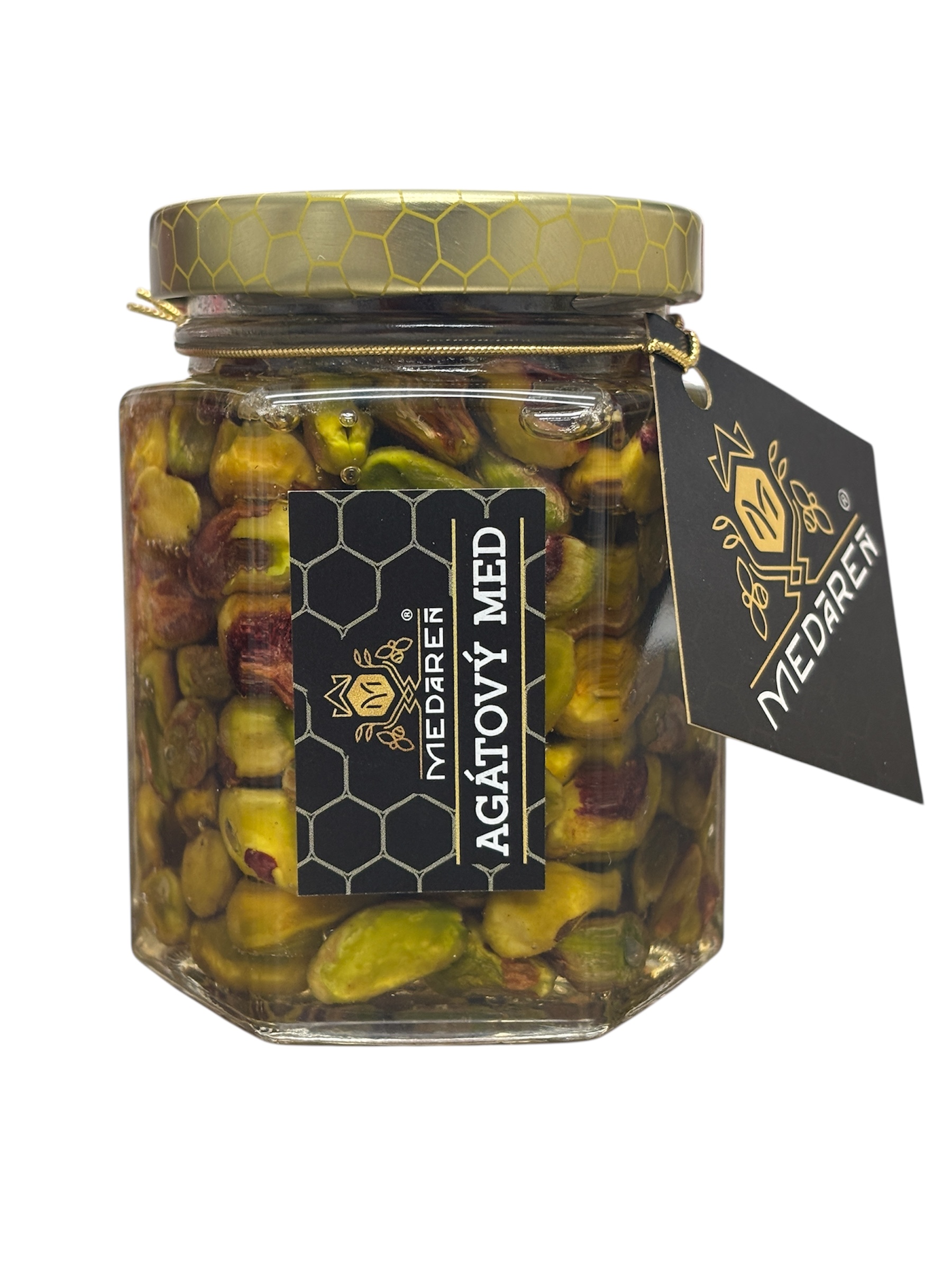 MEDÁREŇ Pistácie v agátovom mede