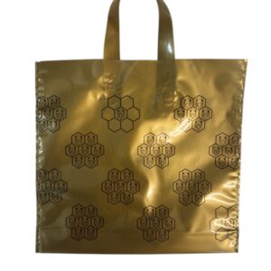 MEDÁREŇ Darčeková taška na 2 x 1 kg medu zlatá 25ks