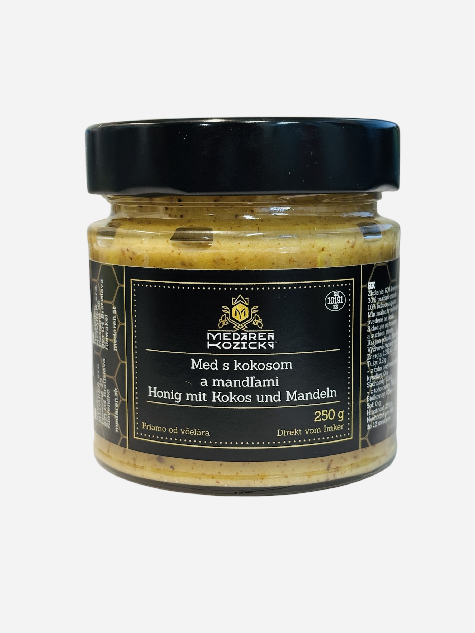 MEDÁREŇ Med s kokosom a mandľami 250g